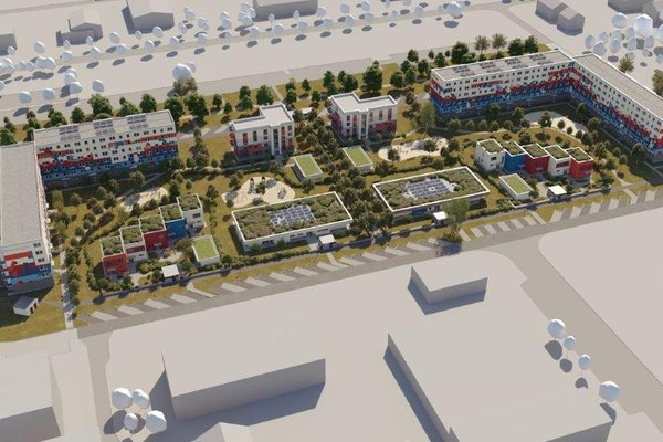 3D Simulation eine Wohnkomplexes