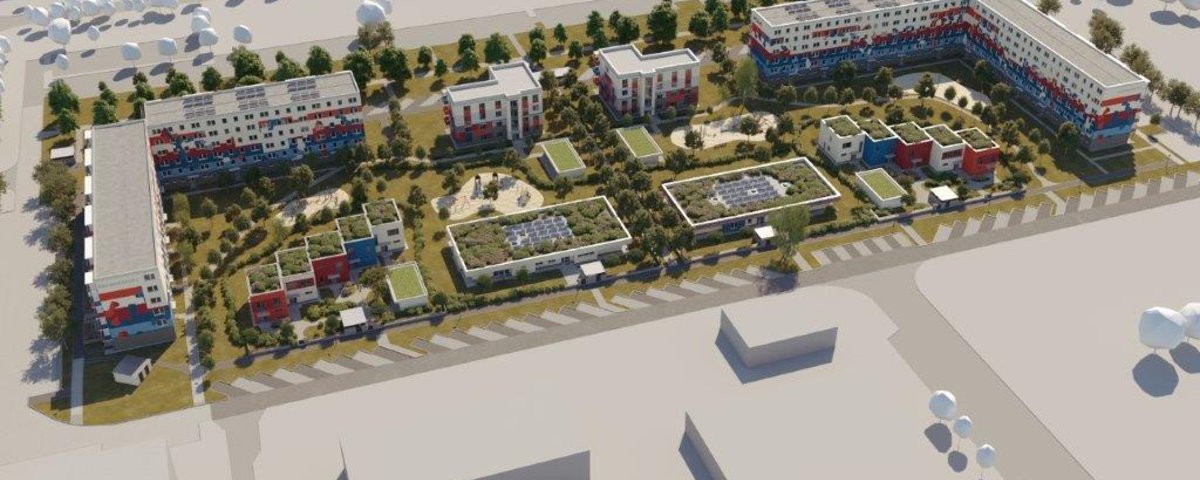 3D Simulation eine Wohnkomplexes