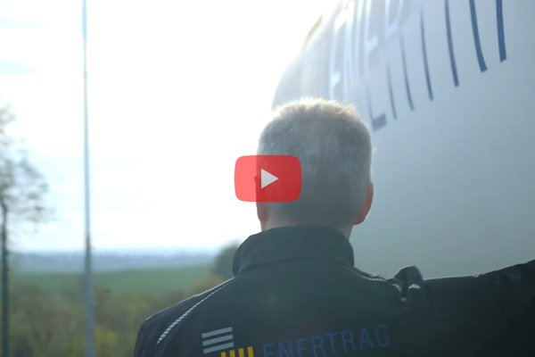 Mann von hinten schaut auf ein Feld