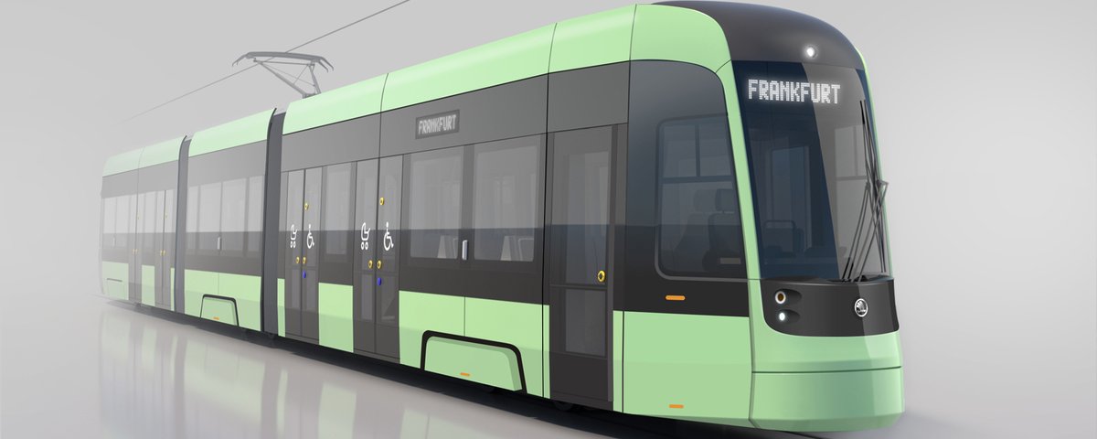 Simulation der neuen Straßenbahn der SVF