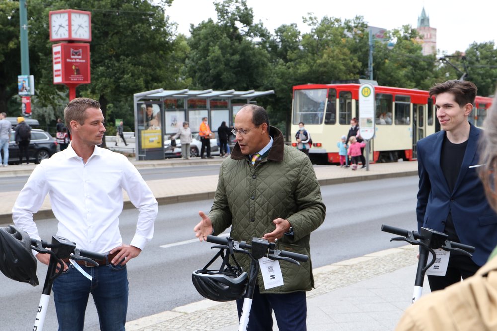 Neue E-Roller Flotte für Frankfurt (Oder) wurde vorgestellt.